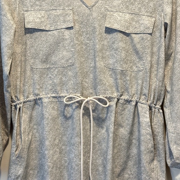 Athleta Zuma Shirt Dress Womens Small Snake Print Long Sleeve Athleisure Travel - Picture 4 of 12